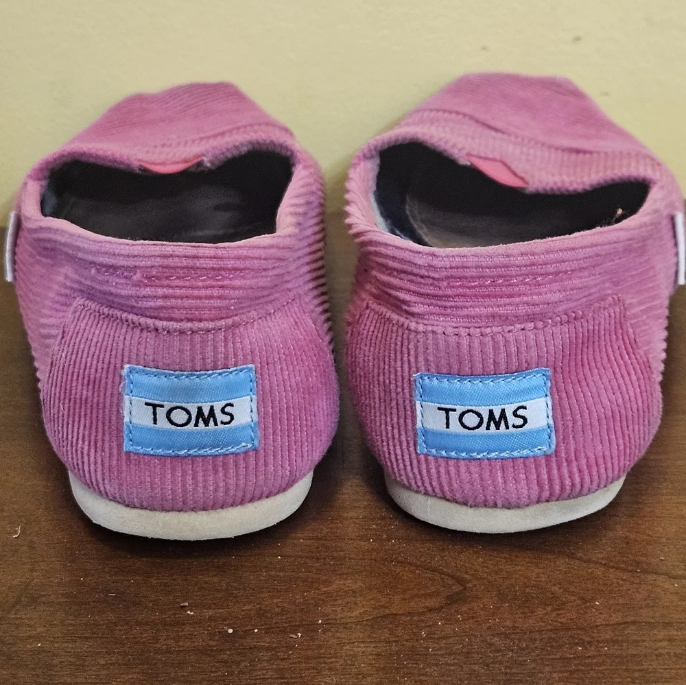 TOMS Alpargata Cloudbound Vintage Pink Corduroy Size 7
